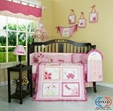 Boutique Brand New GEENNY Designer Girl DragonFly 13PCS CRIB BEDDING SET