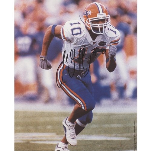 Jabar Gaffney Autographed Florida Gators (White Jersey) 8x10 Photo