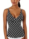 Moontide Spot On Underwired Tankini D/E Womens Tankini black/white 16