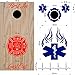 StickerChef Fire Nurse EMT Cornhole Board Decals Bean Bag Toss