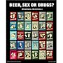 (16x20) Beer Sex or Drugs (Decisions) Retro Spoof Poster Print