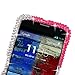 For Motorola Moto X XT1053 XT1056 XT1058 XT1055 XT1060 CellularvillaTM Pink Silver Diamond Hard Case Cover (Pink Silver)