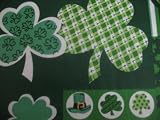 St Patrick's Day tablecloth 52 x 90 reusable vinyl with flannel back PRIORITY SHIP shamrock tablecloth