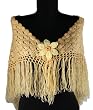 Handmade Lightweight Acrylic Shawl and Wrap for Petite Women - Soothing Peach (100% Crocheted By Hand) Handmade Lightweight Acrylic Shawl and Wrap for Petite Women - Soothing Peach (100% Crocheted By Hand)