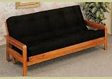 Oak Wooden Futon Sofa Bed Frame Wood Daybed Day Bed