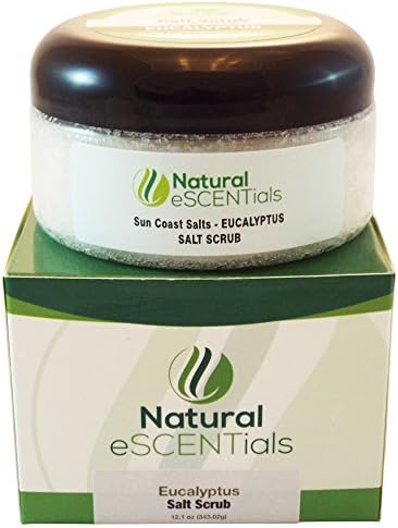 Natural Salt Body Scrubs, EUCALYPTUS-☆ EXFOLIATING-HELPS WITH PSORIASIS &amp; ECZEMA ☆ This Premium Scrub is used in High End Spas and 5-Star Hotels, SATISFACTION GUARANTEED
