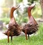 Wood Duck - Small Lawn Ornament - Set of 2 (Brown) (10"H x 4.5"W x 6"D)