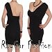 Black Cocktail Dress Black Ladies Size 14 One Shoulder Elegant Cocktail Evening Sexy Mini Party Dress