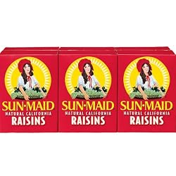 Sun Maid California Raisins, 6-Count, 1.5-Ounce Cartons (Pack of 8)