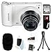 Samsung WB800F 16.3MP w/ Wi-Fi Ready Smart Digital Camera in White + 8GB MicroSD HC Memory Card + Camera Case + Flexible Tripod, Memory Card Wallet, 3pc Cleaning Kit & 3 Screen Protectors + Micro Fiber Cleaning Cloth