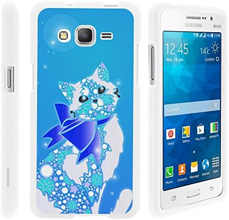 Samsung Galaxy Grand Prime Case, Slim Fit Snap On Cover with Unique, Customized Design for Samsung Galaxy Grand Prime SM-G530H, SM-G530F (Cricket) from MINITURTLE | Includes Clear Screen Protector and Stylus Pen - Classy Cat