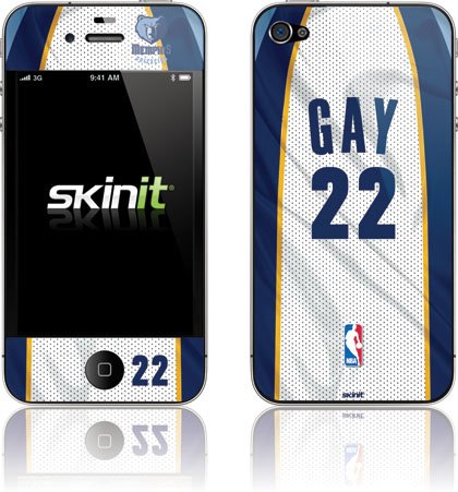 Skinit R. Gay - Memphis Grizzlies #22 Vinyl Skin for Apple iPhone 4 / 4S