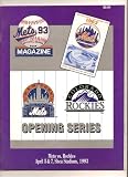 1993 Colorado Rockies First Ever game Program at Mets April 5th