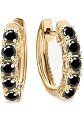 1.00 Carat (ctw) 14K Yellow Gold Ladies Huggies Hoop Earrings 1 CT