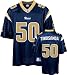 Pisa Tinoisamoa Jersey: Reebok Navy Replica #50 St. Louis Rams Jersey