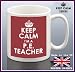 Keep calm I'M A PE (PHYSICAL EDUCATION) TEACHER Red - ceramic mug - unique and easy gift idea - Microve and dishwasher safe