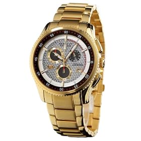 Haas & Cie Logan Men's Chrono Gold Watch MFH398JSA