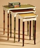 Schoolhouse Nesting Tables Set Of Three Antique White