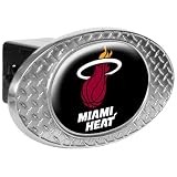 NBA Miami Heat Metal Diamond Plate Trailer Hitch Cover