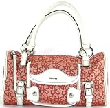 DKNY (Donna Karan New York) Logo Pocket Bag in Red / White
