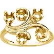 14K Yellow Gold Mother's Ring - 5 Gemstone -- YOU CHOOSE THE COLORS!