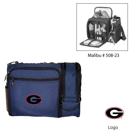 Georgia Bulldogs NCAA Malibu Insulated Pack (Navy) (Embroidered Logo)