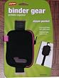 Staples Binder Gear Portable Organizer - Zippered Pocket for Cell Phones, iPods, MP3 players, Flash Drives, Etc... (Black & Pink)