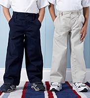 2 Pure Cotton Chino Trousers