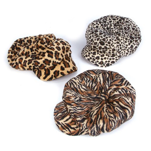 Animal Print Newsboy Hats (1 dz)