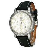 Constantin Durmont Herren-Armbanuhr Airman CD-AIRM-QZ-LT-STST-WH
