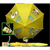 SpongeBob SquaePants Funny Faces Yellow Umbrella w/ 3D figure handle