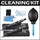 2 Pack Lens Pen Cleaner Cleaning System + Air Blower + Accessory Kit for Canon, Nikon, Olympus, Pentax and Sony Digital SLR Cameras