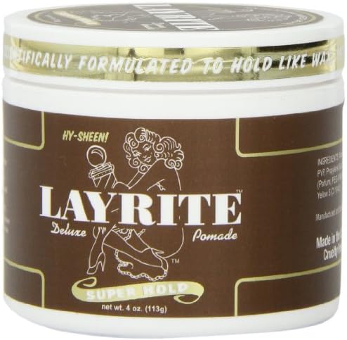 Layrite Super Hold Deluxe Water Soluble Pomade for High Shine