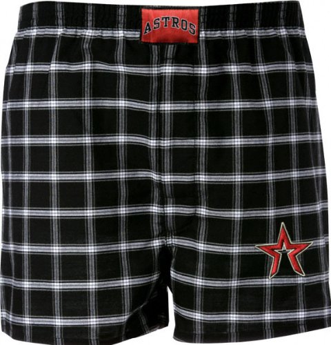 Buy Houston Astros Kickin' Back Plaid Boxer Shorts