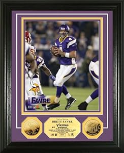 Brett Favre 24KT Gold Coin Photo Mint