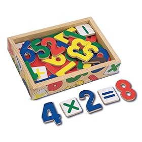 Melissa & Doug Magnetic Wooden Numbers