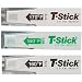 San Jamar TST9341 T-Stick Disposable Sanitary Thermometer Stick, Green