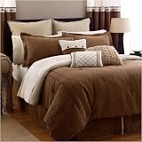 4 PC. RUTHERFORD MICROSUEDE COMFORTER SET CHOCOLATE BROWN