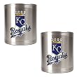 Kansas City Royals MLB 2pc Stainless Steel Can Holder Set- Primary Logo Kansas City Royals MLB 2pc Stainless Steel Can Holder Set- Primary Logo
