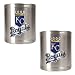 Kansas City Royals MLB 2pc Stainless Steel Can Holder Set- Primary Logo by Great American Products