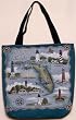 Lighthouses of Florida Decorative Shopping Tote Bag 17"x 17"