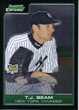 2006 Bowman Chrome Draft BCDP-41 T.J. Beam (RC - Rookie) (Baseball Cards) New York Yankees (RC - Rookie Card Logo)