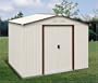 DuraMax Model 50131 8x6 Titan Metal Shed, brown trim