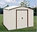 DuraMax Model 50131 8x6 Titan Metal Shed, brown trim