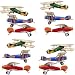 Primary Biplane Airplane Wall Sticker Decals Set