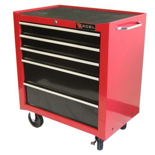 Excel 5 Ball-Bearing Drawers - Red