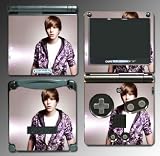 Justin Bieber My World 2.0 Baby Never Song Music Game Vinyl Decal Cover Skin Protector #21 for Nintendo Gameboy Advance SP GBA Game Boy