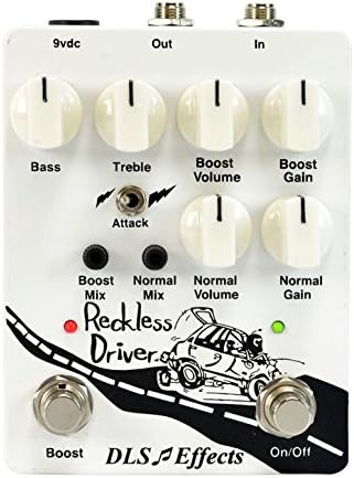 DLS Effects Reckless Drive Overdrive Power Bundle w/ 1 free Items: Item: Pig Hog 9v Power Adapter