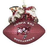Tampa Bay Buccaneers NFL Peggy Abrams Football Ornament 5.5