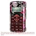 Black with Hot Pink Butterfly Flowers Design Snap-On Cover Hard Case Cell Phone Protector for LG enV2 VX-9100 VX9100